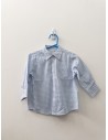 camisa cuadros celestes