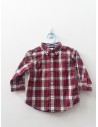 camisa manga larga cuadros rojos con blancos