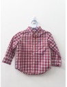 camisa manga larga cuadros rojos y azules