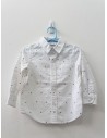 camisa manga larga blanca con palmeras