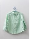camisa lino verde mente