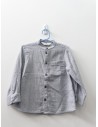 camisa manga larga gris
