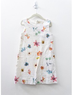 vestido blanco con flores