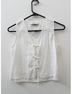 top amarrado blanco