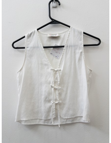 top amarrado blanco