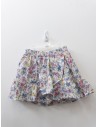 falda blanca con flores