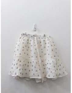 falda blanca con brillitos
