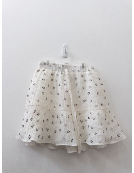 falda blanca con brillitos