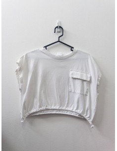 crop top blanco