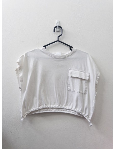 crop top blanco