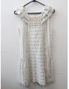 vestido rayas celestes y blancas