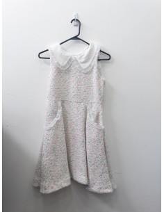 vestido blanco con colores