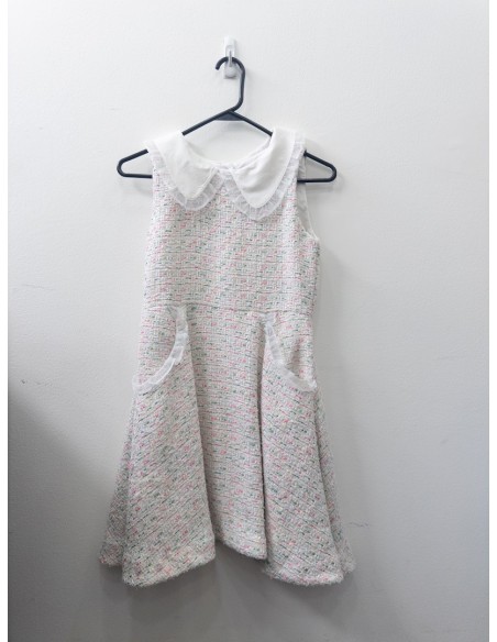 vestido blanco con colores