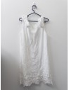 vestido blanco con brocado