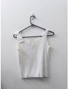 top blanco tiras