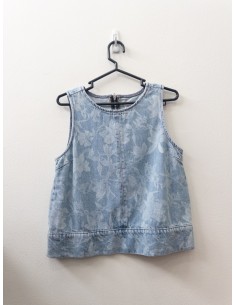 top jean con flores