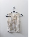 set falda y top blanco con dorado