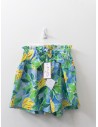 set short celeste con bananas y top celeste