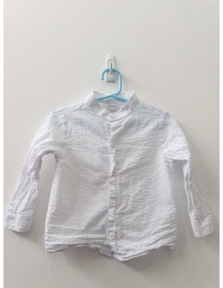 camisa con textura blanca