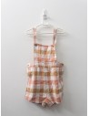 short cuadros mostaza y naranja
