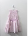 vestido rosado con flores 3d