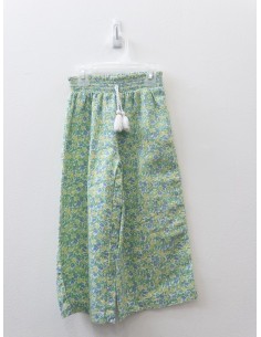 pantalon flores amarillas y azules