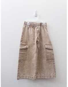 jean cargo beige washed