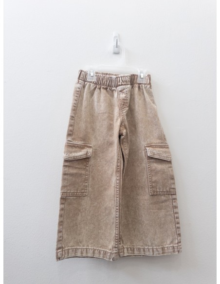 jean cargo beige washed