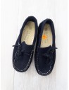 mocasines gamuza azul