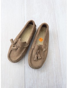 mocasines gamuza cafes