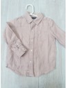 camisa lino lila
