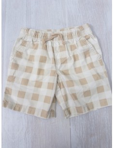 short cuadros beige