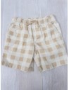 short cuadros beige