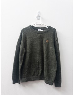 sweater verde con logo osito