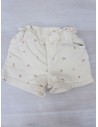 short beige con florcitas