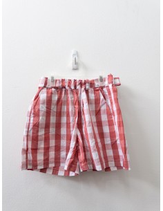 set blusa y short cuadros blancos y salmon 2