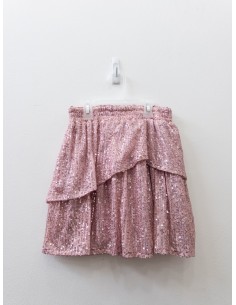 falda lentejuelas rosadas