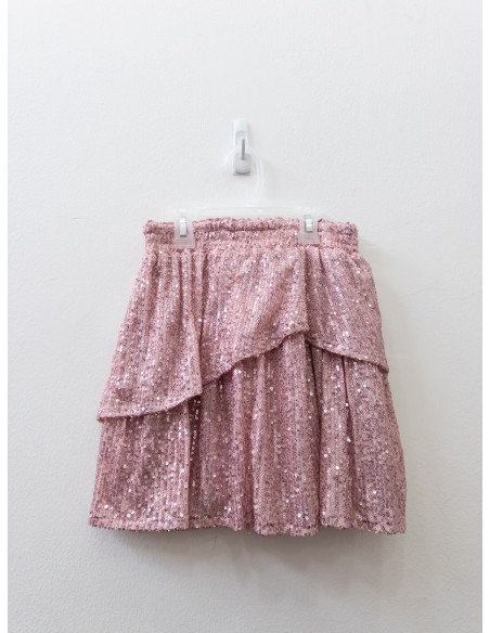 falda lentejuelas rosadas
