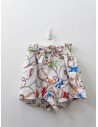 set blusa y short blanco con  caballitos de mar