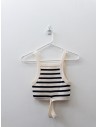 top blanco con negro