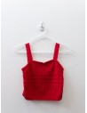 top bordado rojo