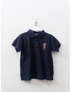 polo azul oscura con osito