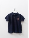 polo azul oscura con osito