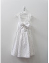 vestido blanco con hueco en barriga t lazo