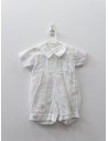enterizo blanco  con detalle en pecho