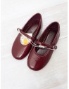 zapatos concho de vino charol