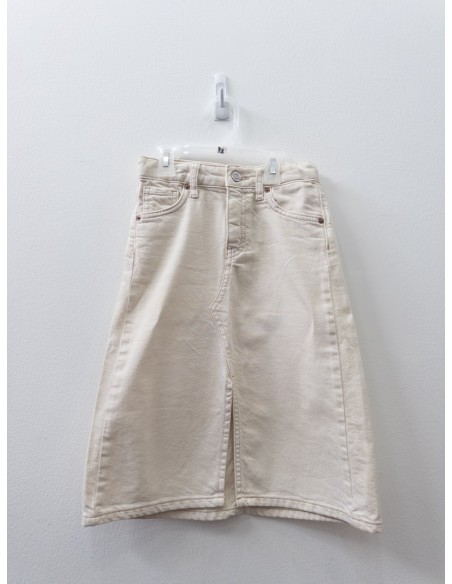 falda jean beige