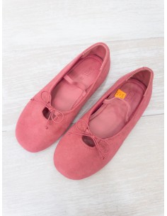 ballerinas rosadas gamuza