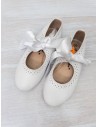 ballerinas blancas con lazo