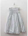 vestido rayas blancas y celestes